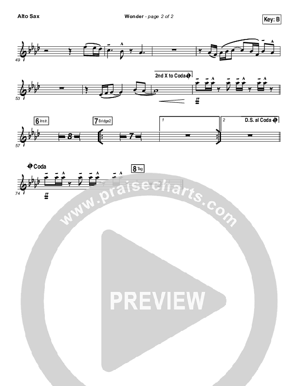 Wonder Alto Sax (Hillsong UNITED)