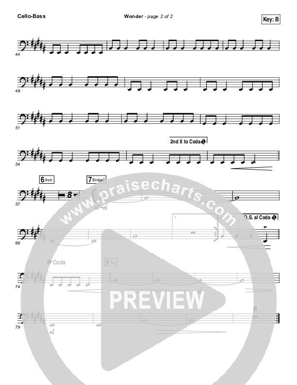 Wonder Cello/Bass (Hillsong UNITED)