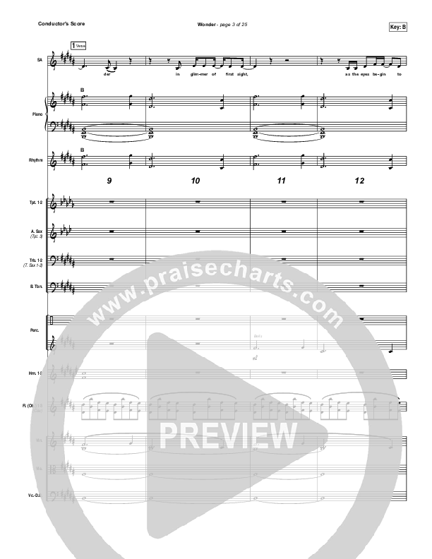 Wonder Conductor's Score (Hillsong UNITED)