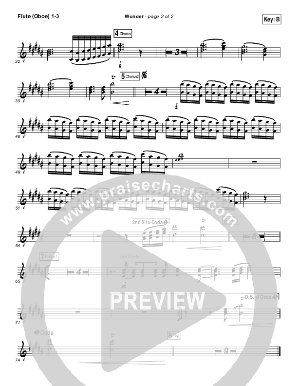 Wonder Flute/Oboe 1/2/3 (Hillsong UNITED)
