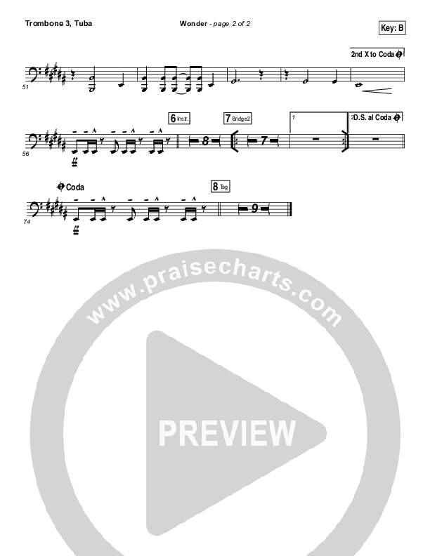 Wonder Trombone 3/Tuba (Hillsong UNITED)