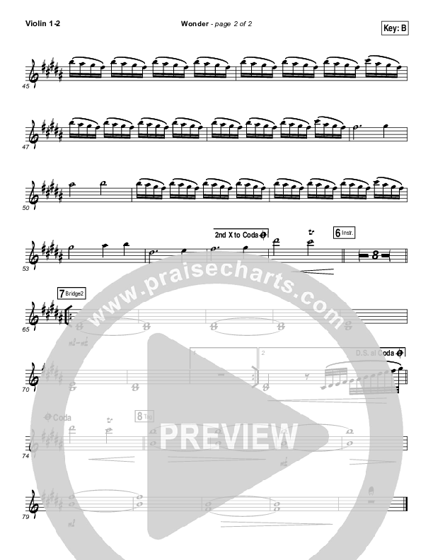 Wonder Violin 1/2 (Hillsong UNITED)