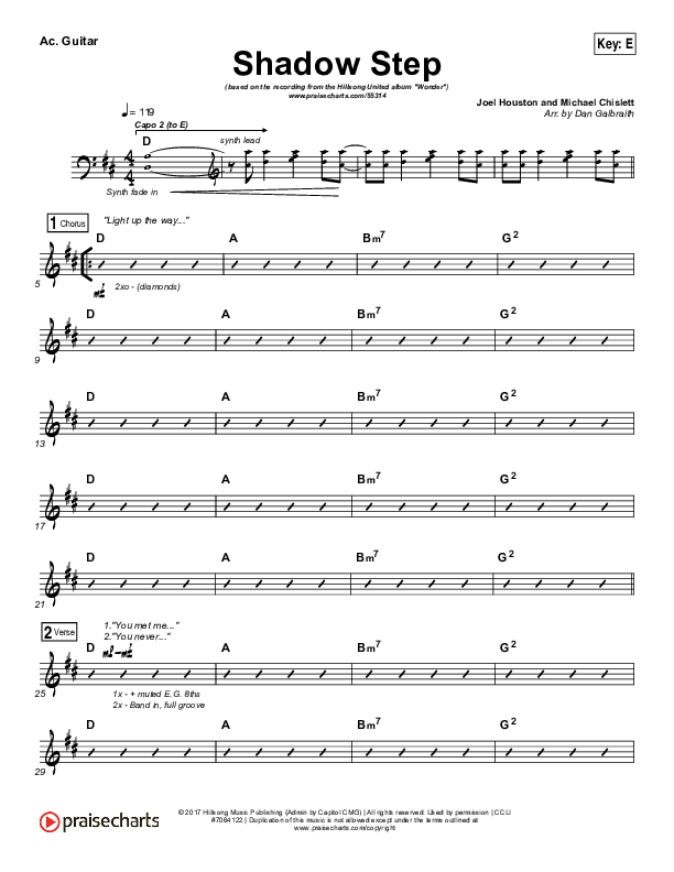 Shadow Step Acoustic Guitar (Hillsong UNITED)