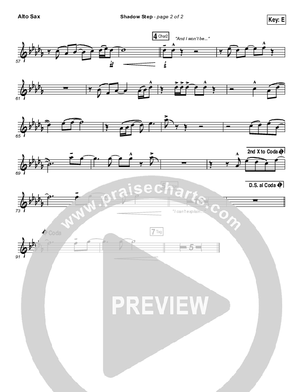 Shadow Step Alto Sax (Hillsong UNITED)