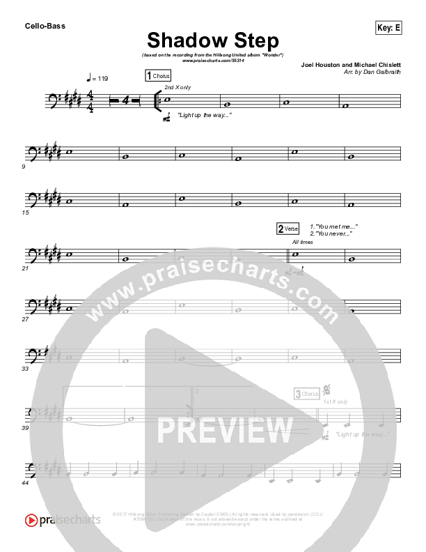 Shadow Step Cello/Bass (Hillsong UNITED)