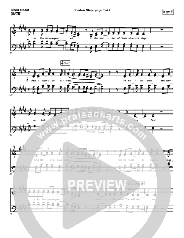 Shadow Step Choir Vocals (SATB) (Hillsong UNITED)