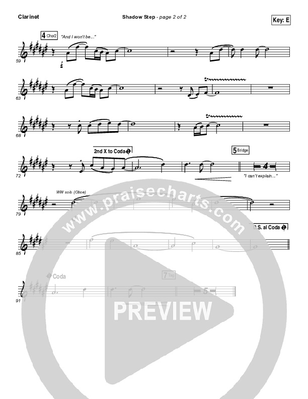 Shadow Step Clarinet (Hillsong UNITED)