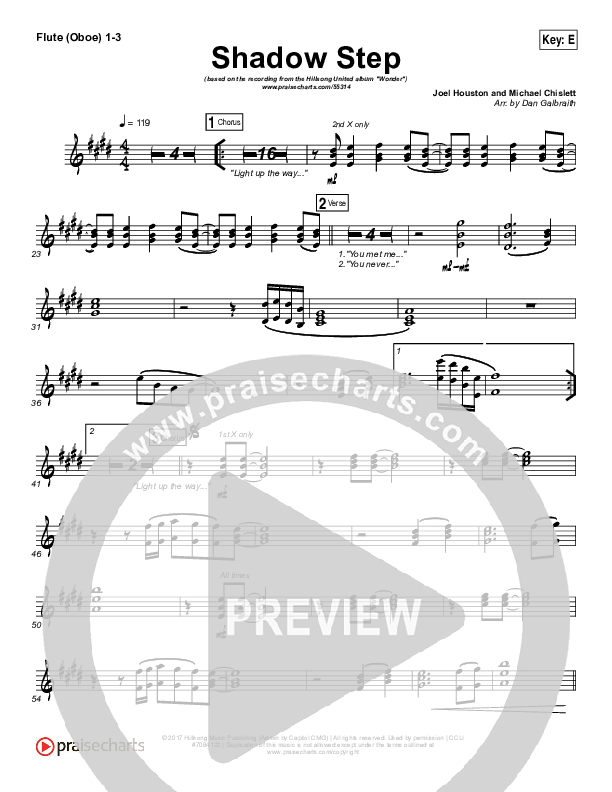 Shadow Step Flute/Oboe 1/2/3 (Hillsong UNITED)