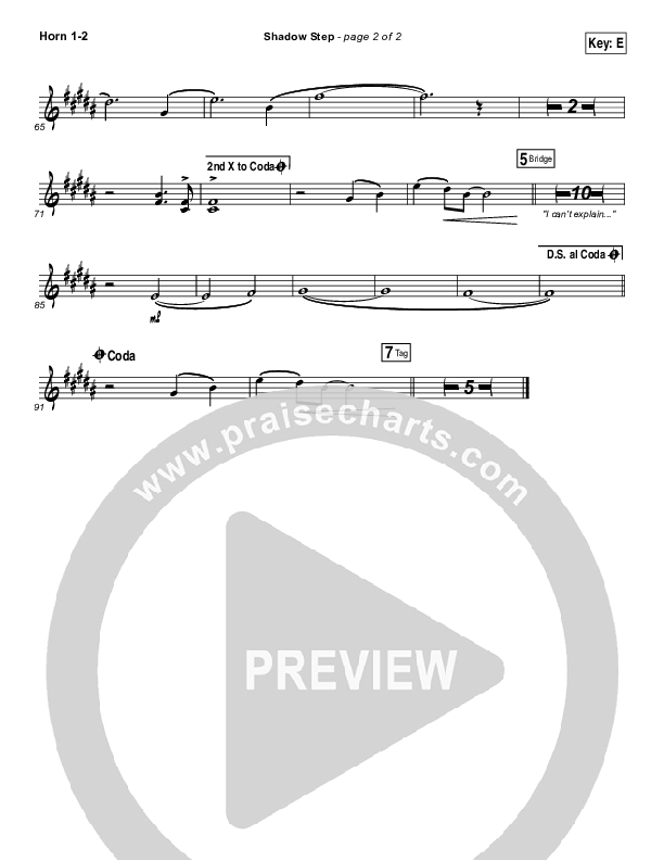 Shadow Step French Horn 1/2 (Hillsong UNITED)