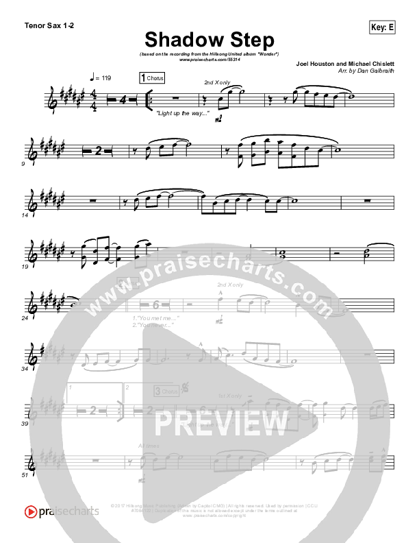 Shadow Step Tenor Sax 1/2 (Hillsong UNITED)