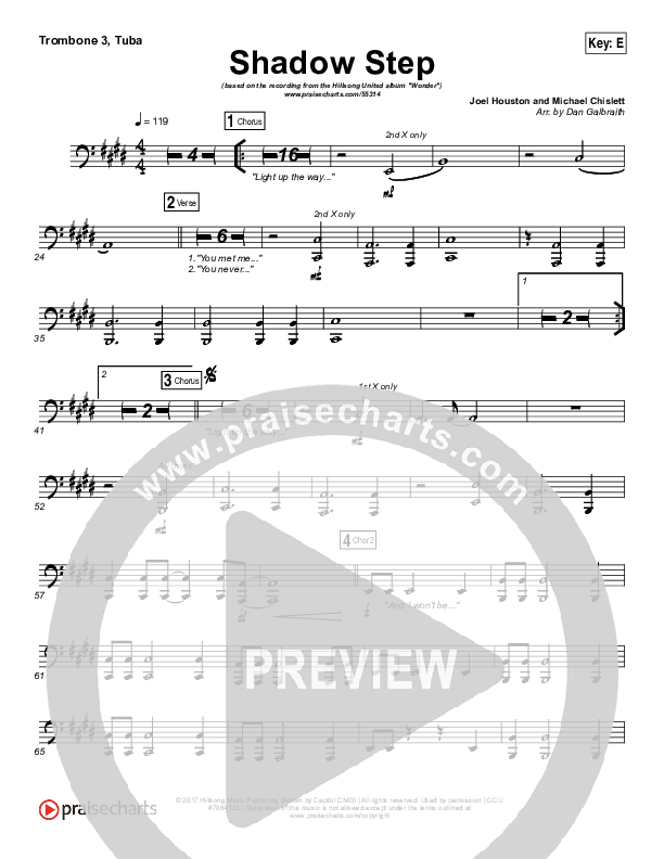Shadow Step Trombone 3/Tuba (Hillsong UNITED)