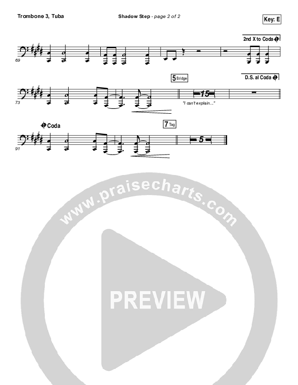 Shadow Step Trombone 3/Tuba (Hillsong UNITED)