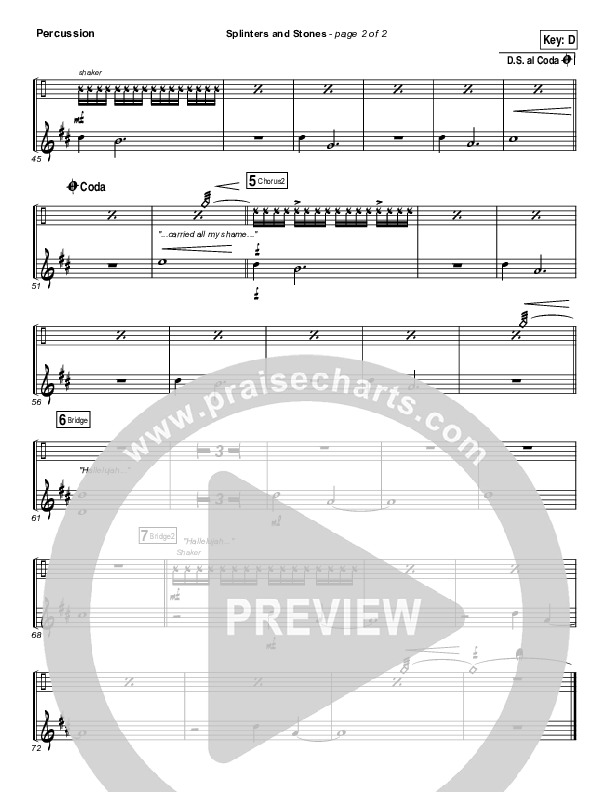 Splinters And Stones Percussion (Hillsong UNITED)