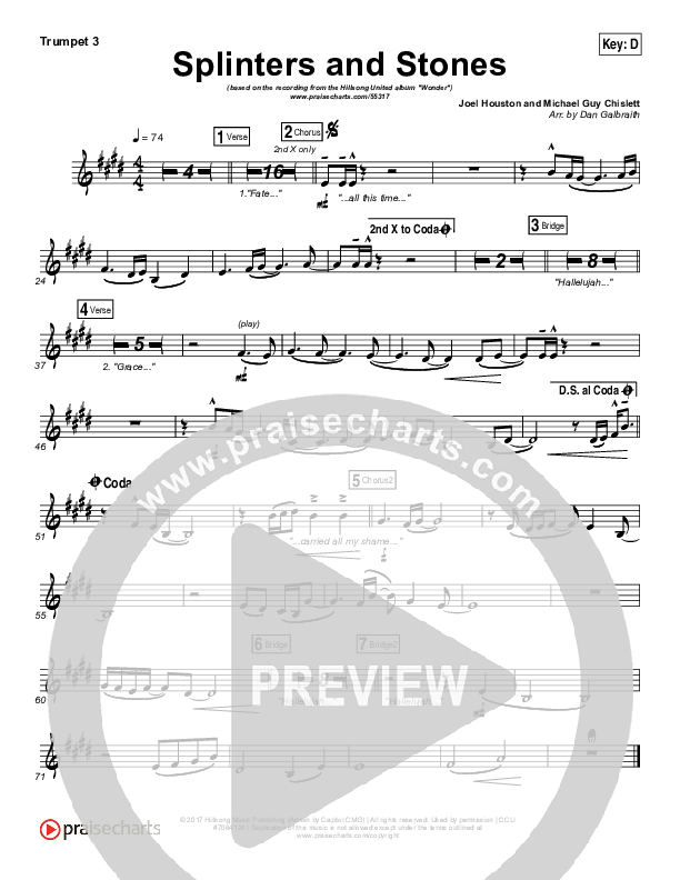 Splinters And Stones Brass Pack (Hillsong UNITED)