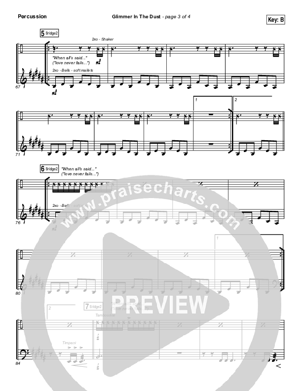 Glimmer In The Dust Percussion (Hillsong UNITED)