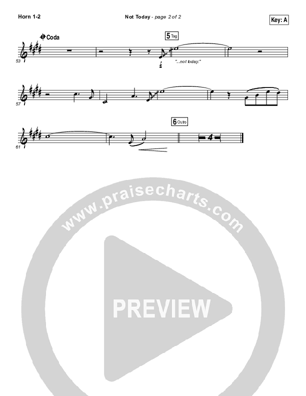 Not Today Brass Pack (Hillsong UNITED)