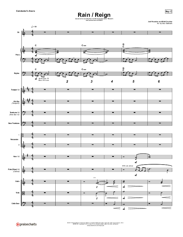 Rain / Reign Conductor's Score (Hillsong UNITED)