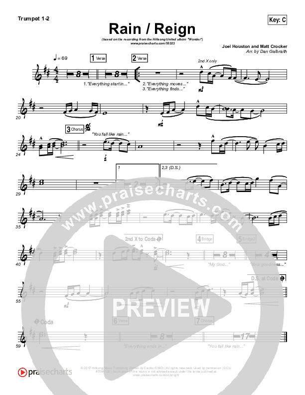 Rain / Reign Trumpet 1,2 (Hillsong UNITED)