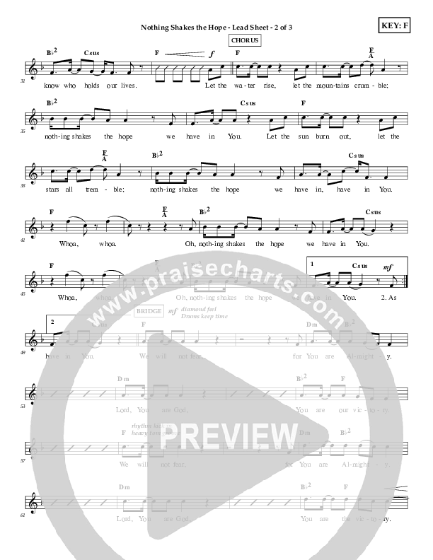 Nothing Shakes The Hope Lead (SAT) (First Worship)