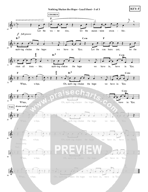 Nothing Shakes The Hope Lead (SAT) (First Worship)