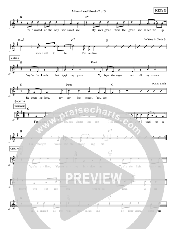 Alive Lead Sheet (First Worship)