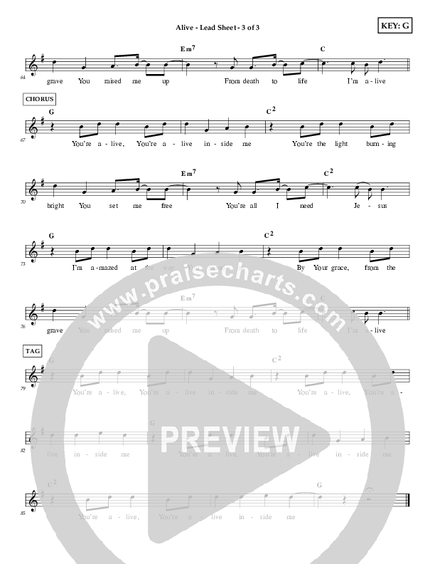 Alive Lead Sheet (First Worship)