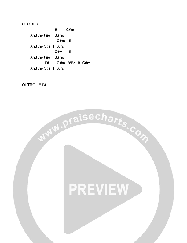 Fire It Burns Chords & Lyrics (Informants)
