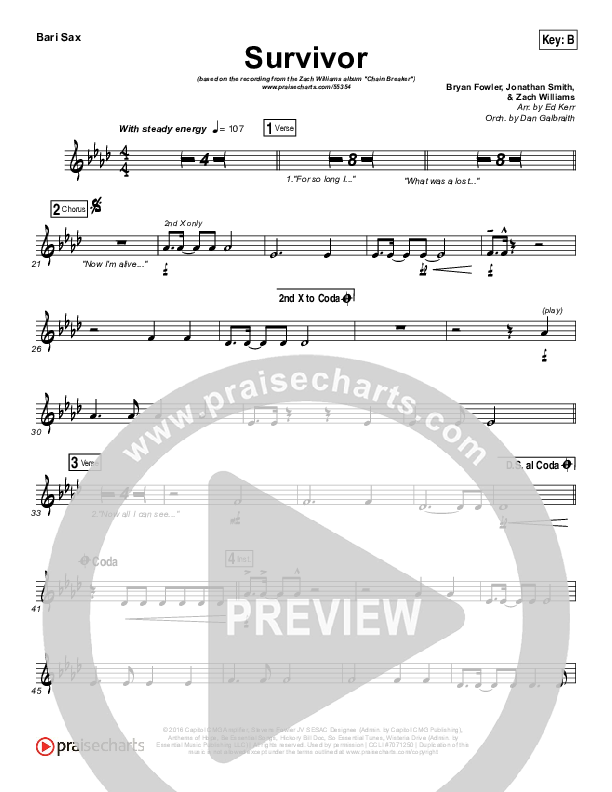 Survivor Bari Sax (Zach Williams)