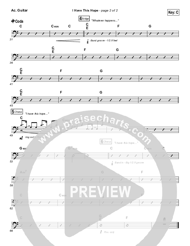 I Have This Hope Acoustic Guitar (Tenth Avenue North)