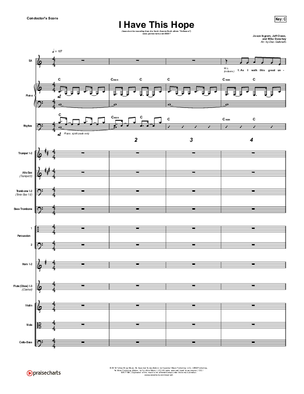 I Have This Hope Orchestration (Tenth Avenue North)