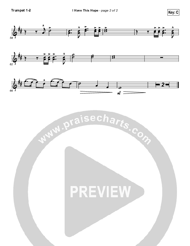 I Have This Hope Trumpet 1,2 (Tenth Avenue North)