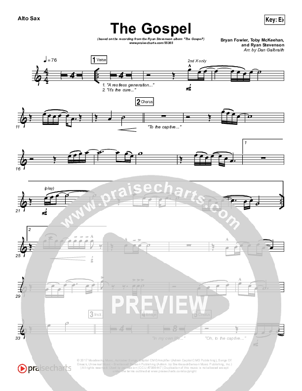 The Gospel Alto Sax (Ryan Stevenson)