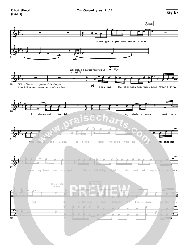 The Gospel Choir Sheet (SATB) (Ryan Stevenson)