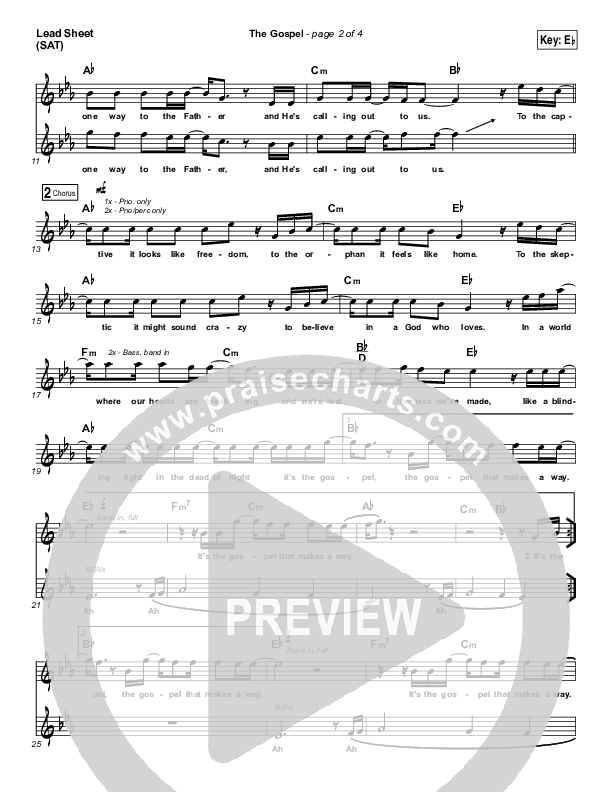 The Gospel Lead Sheet (SAT) (Ryan Stevenson)