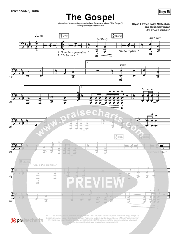 The Gospel Trombone 3/Tuba (Ryan Stevenson)