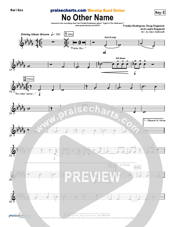 No Other Name Bari Sax (Freddy Rodriguez)