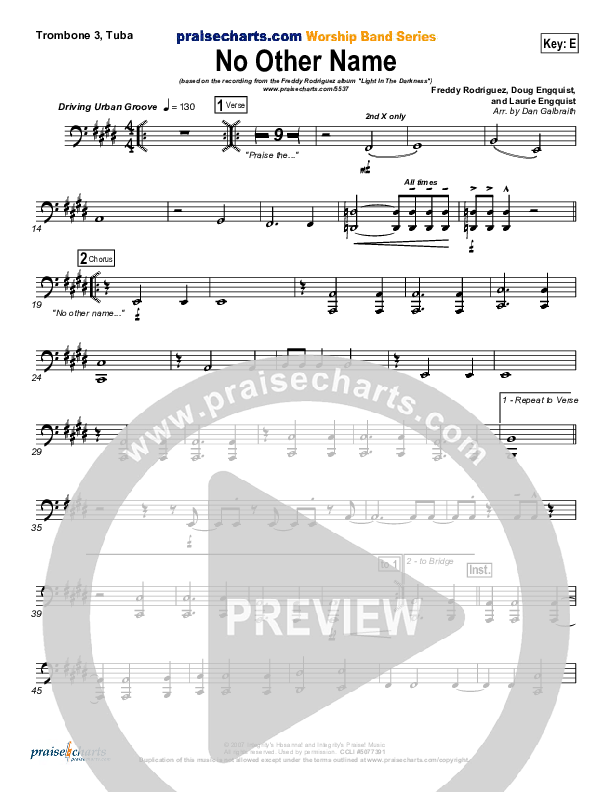 No Other Name Trombone 3/Tuba (Freddy Rodriguez)