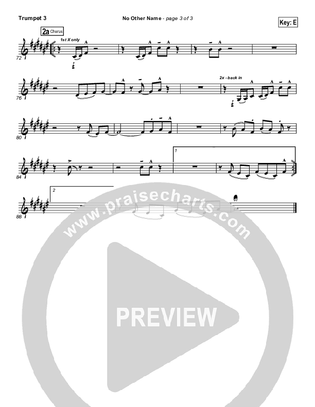 No Other Name Trumpet 3 (Freddy Rodriguez)