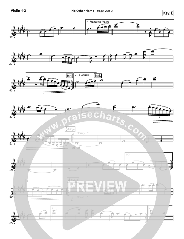 No Other Name Violin 1/2 (Freddy Rodriguez)