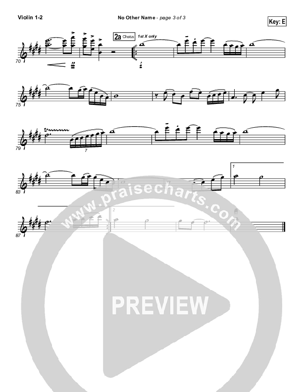 No Other Name Violin 1/2 (Freddy Rodriguez)