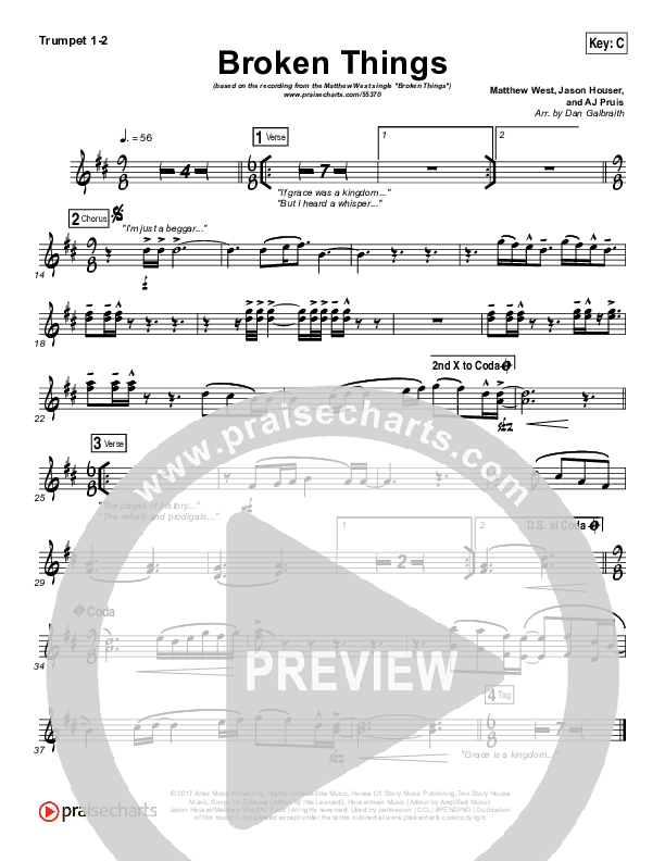 Broken Things Brass Pack (Matthew West)