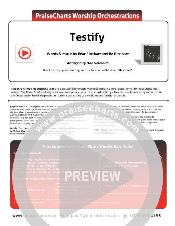 Testify Orchestration (Needtobreathe)