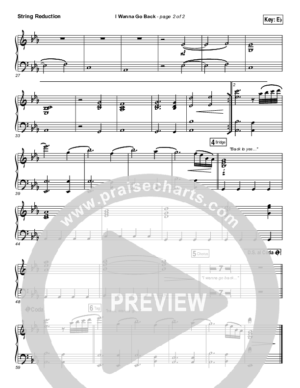 I Wanna Go Back Synth Strings (David Dunn)