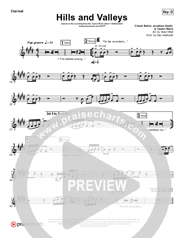 Hills And Valleys Wind Pack (Tauren Wells)