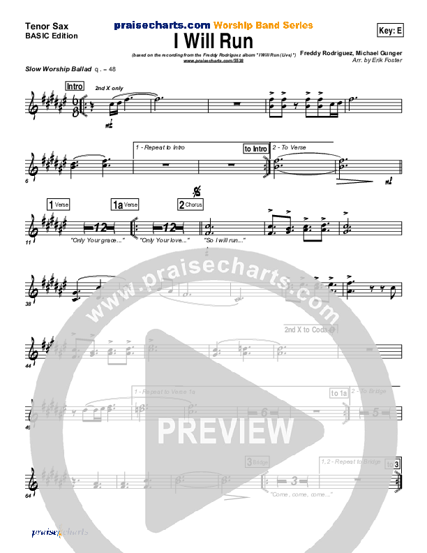 I Will Run Tenor Sax 2 (Freddy Rodriguez)