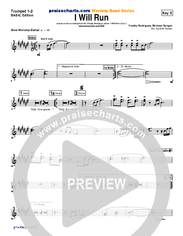 I Will Run Trumpet 1,2 (Freddy Rodriguez)