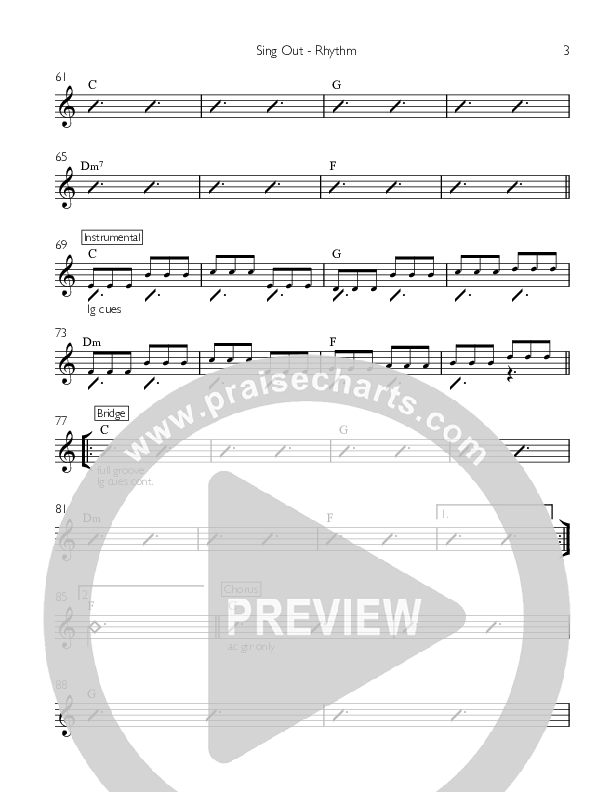 Sing Out Rhythm Chart ()