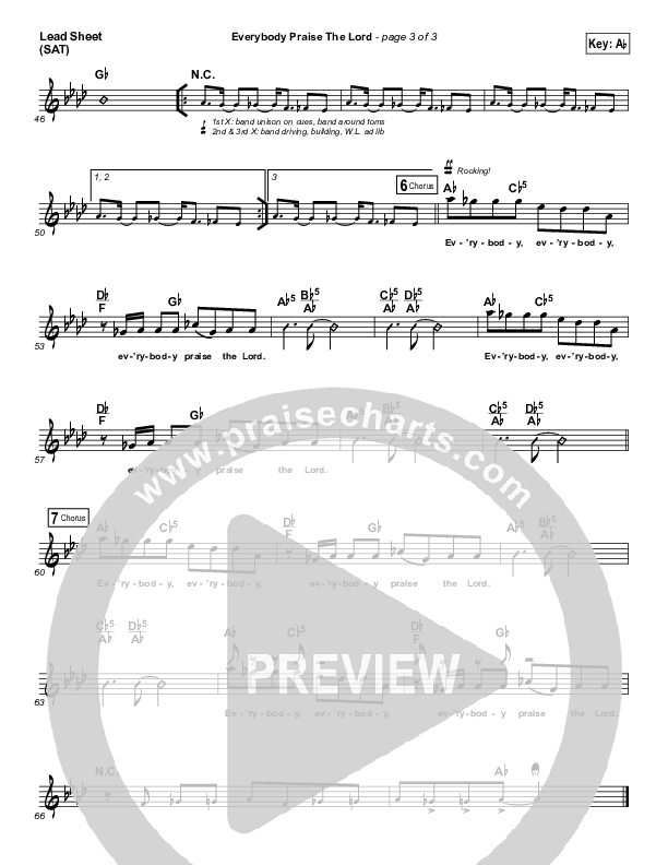 Everybody Praise The Lord Lead (SAT) (Lincoln Brewster)