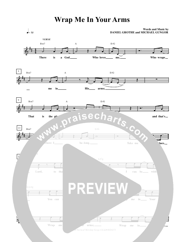Wrap Me In Your Arms Sheet Music (Freddy Rodriguez) PraiseCharts