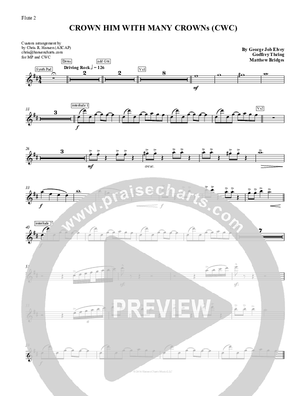 Crown Him With Many Crowns Flute (Nate Marialke)